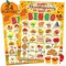 24 Players Thanksgiving Bingo Cards, Thanksgiving Bingo Game for Kids with Punny Stickers Fall Festival Bingo Sets Classroom Family Party Game Holiday Activities